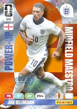 Jude Bellingham England Panini FIFA World Cup 2026 Adrenalyn XL Midfield Maestros #573